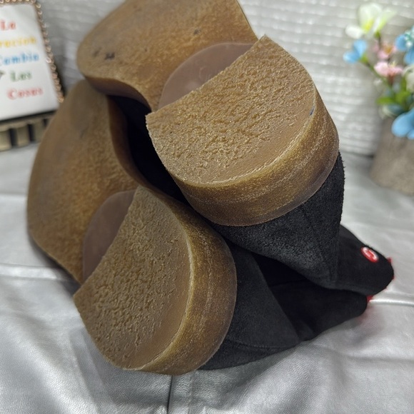 (P5) Nobrand EMERGE 3 TAUPE black leather boots, men's size 43/9 USA - Picture 15 of 16